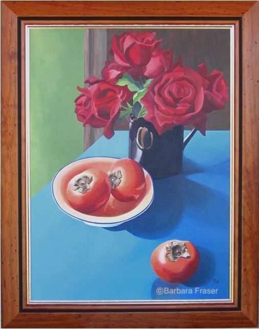 &quot;Roses and Persimmons&quot; Acrylic